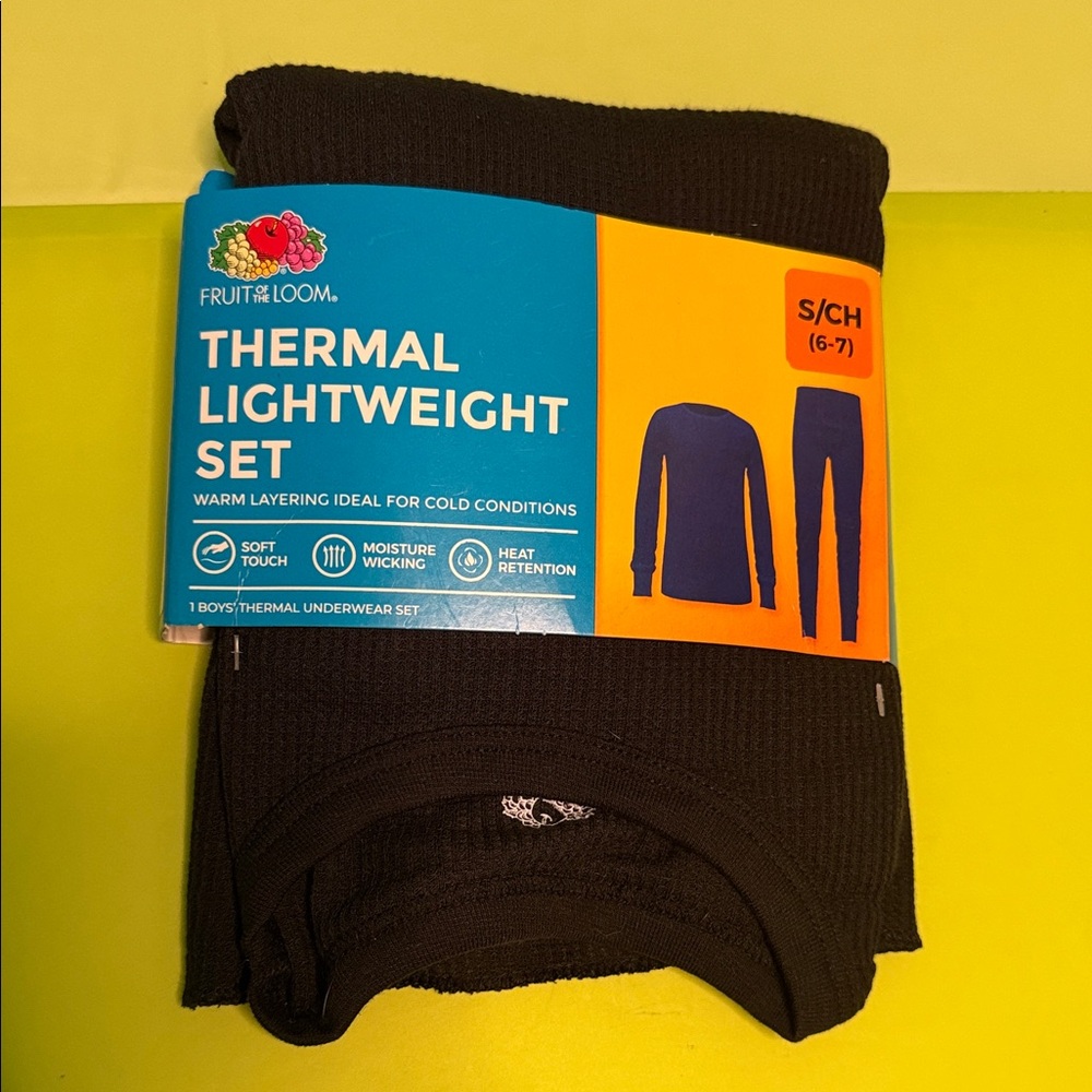 Fruit of the Loom Black Thermal Set